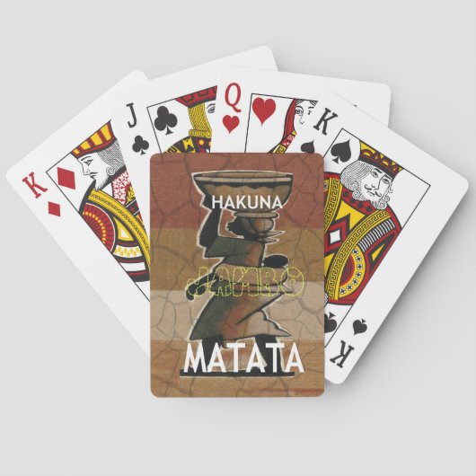 Jambo Habari Hakuna Matata. Pokerkaarten (Achterkant)