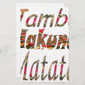 Jambo Hakuna Matata Afrikaanse  kunst Print Briefpapier (Voorkant / Achterkant)