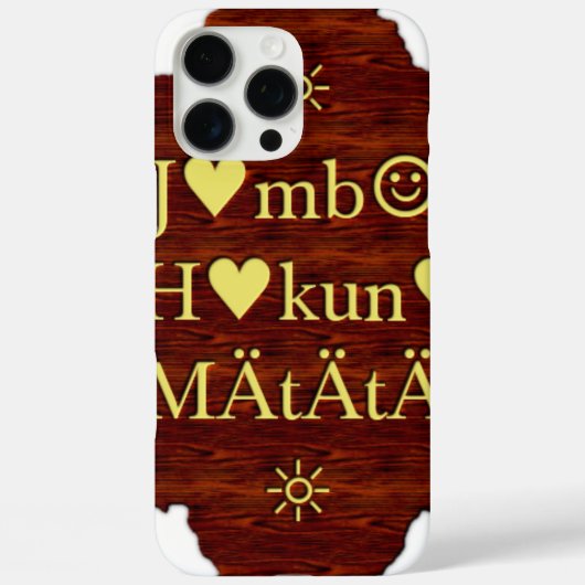 Jambo Hakuna Matata: Afrikaanse kunstdruk/grafiek Case-Mate iPhone Case (Achterkant)
