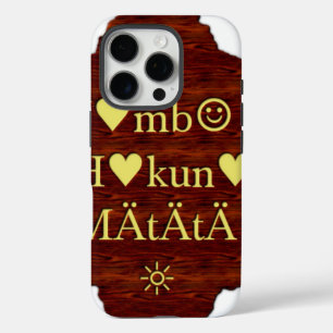 Jambo Hakuna Matata: Afrikaanse kunstdruk/grafiek iPhone 16 Pro Hoesje