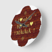 Jambo Hakuna Matata: Afrikaanse kunstdruk/grafiek Ronde Klok (Hoek)