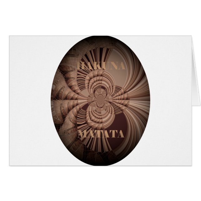 Jambo Hakuna Matata Kenya Giraffe Safari tissé (Devant horizontal)