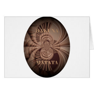 Jambo Hakuna Matata Kenya Giraffe Safari Woven