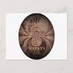 Jambo Hakuna Matata Kenya Giraffe Safari Woven Briefkaart