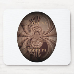 Jambo Hakuna Matata Kenya Giraffe Safari Woven Muismat