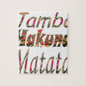 Jambo. Hakuna Matata Legpuzzel (Verticaal)
