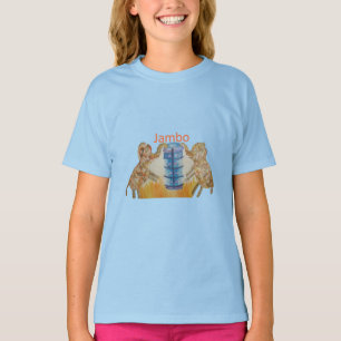 Jambo Jumbo Afrikaanse Kinderen Olifanten Kunstpri T-shirt