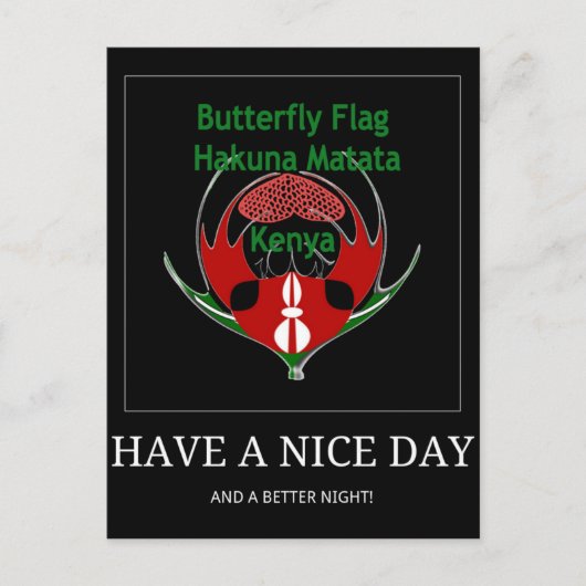 Jambo Kenya Briefkaart (Voorkant)