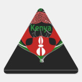 Jambo Kenya Driehoek Sticker (Voorkant)