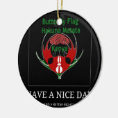 Jambo Kenya Keramisch Ornament (Links)