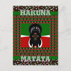 Jambo Kenya Kunstdruk Briefkaart