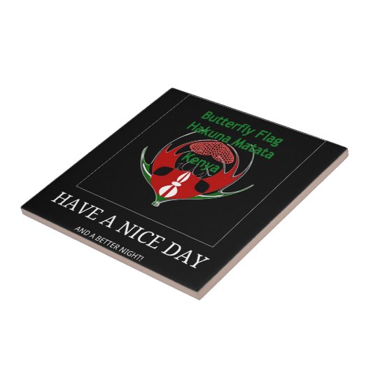 Jambo Kenya Tegeltje (Zijkant)