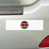 Jambo Kenyan Flag Bumpersticker (Op auto)