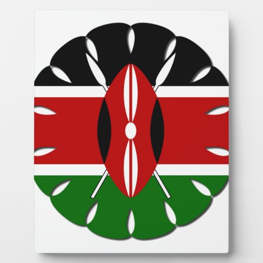 Jambo Kenyan Flag Fotoplaat (Voorkant)