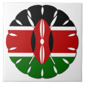 Jambo Kenyan Flag Tegeltje (Voorkant)