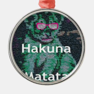 Jambo lion cub hakuna matata metalen ornament