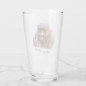 Jambo The Hairless Chimp (wijzig je eigen tekst) Glas (Achterkant)