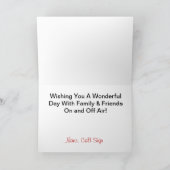 Jambon mâle prenant le message Silhouette carte d' (Intérieur)