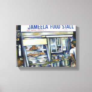 Jameela's Singapore Canvas Afdruk
