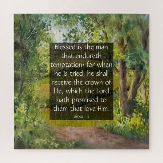 James 1:12 legpuzzel (Verticaal)
