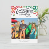 James 1:17 Photo religieuse Carte de Noël (Debout devant)