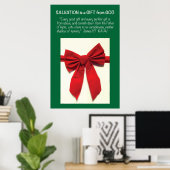James 1:17 Poster des écritures de salut (Bureau à domicile)