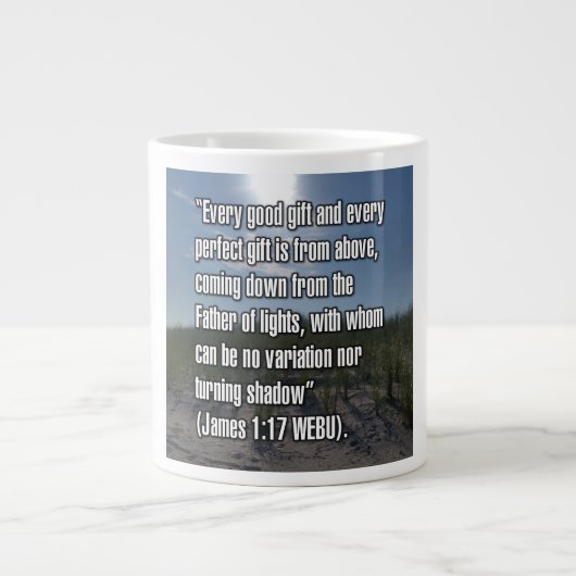 James 1:17 WEBU Mug Extra Grote Beker (Voorkant)