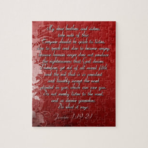 James 1:19 Scripture Gift Legpuzzel