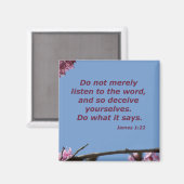 James 1:22 magneet (Voorkant / Achterkant)