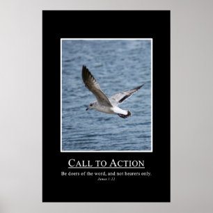 James 1:22 Wees Doers of the Word Poster