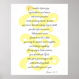 James 1:2-5 poster