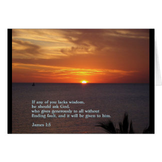 James 1:5 Coucher de soleil