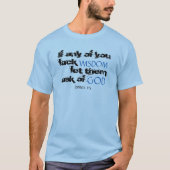 James 1:5 Scripting Quote T-shirt (Voorkant)