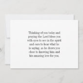 James 1:5 Si l'un d'entre vous n'a pas la carte bi (Dos)