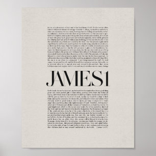 James 1 - Geloof en uithoudingsvermogen Bijbel Ver Poster