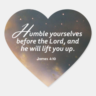 James 4:10 hart sticker