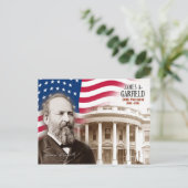 James A. Garfield - 20e President van de VS Briefkaart (Staand voorkant)