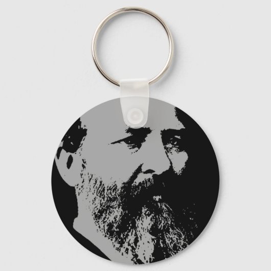 James A. Garfield silhouette Sleutelhanger (Voorkant)