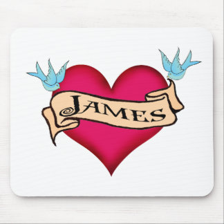 James - Aangepast Tattoo T-shirts en cadeautjes Muismat
