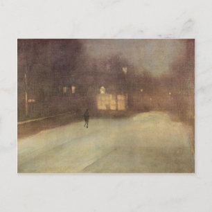 James Abbot McNeill Whistler - Nocturne in grijs e Briefkaart