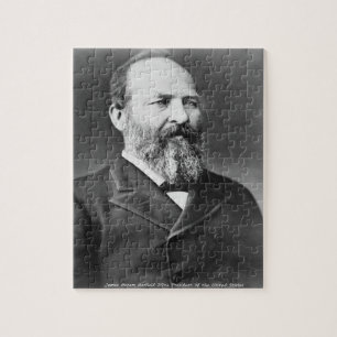 James Abraham Garfield 20e president van Amerika. Legpuzzel