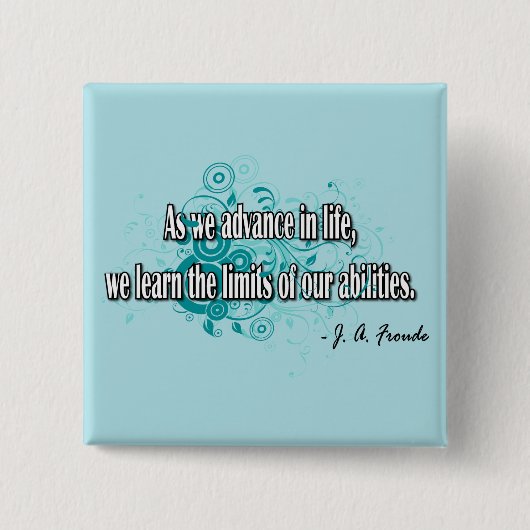 James Anthony Froude Vierkante Button 5,1 Cm (Voorkant)