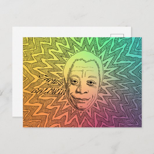 James Baldwin Briefkaart (Voorkant / Achterkant)