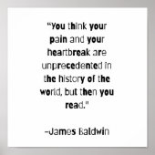 James Baldwin Quote Poster (Devant)