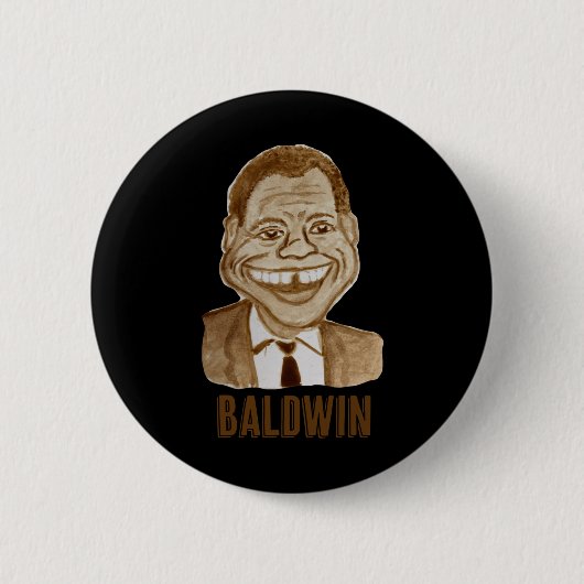 James Baldwin Ronde Button 5,7 Cm (Voorkant)