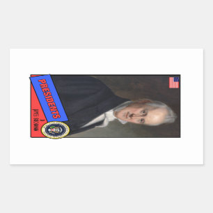 James Buchanan Baseball Card Rechthoekige Sticker