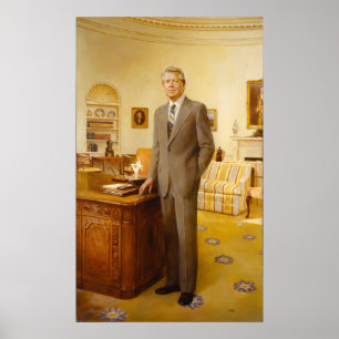 James Carter White House Presidential Portret Poster