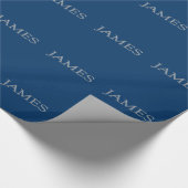James Custom Name Wrapping Paper Cadeaupapier (Hoek)