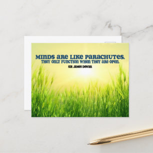 James Dewar Inspirerend Quote "Minds" Briefkaart