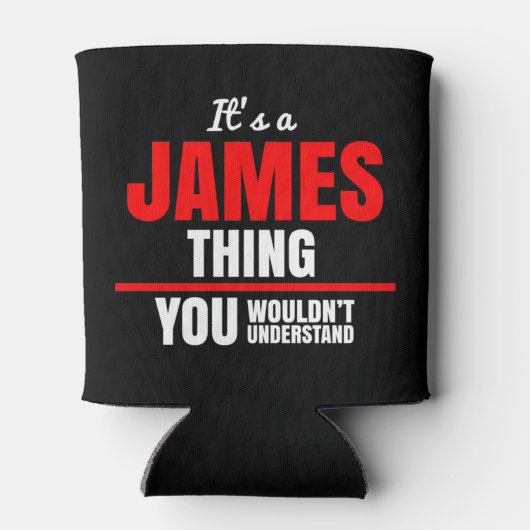 James ding dat je niet zou begrijpen blikjeskoeler (Achterkant)